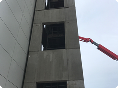 lift shaft walls